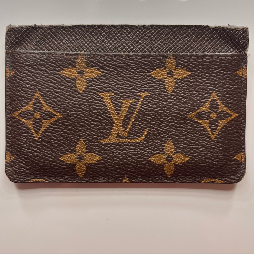 Repurposed Louis Vitton Card Holder/Wallet